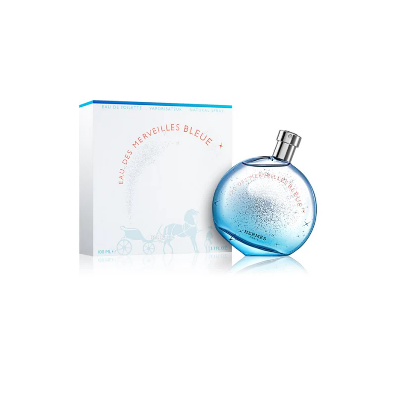 Hermes Eau Des Merveilles Bleue Eau de Toilette for Women - Image 4
