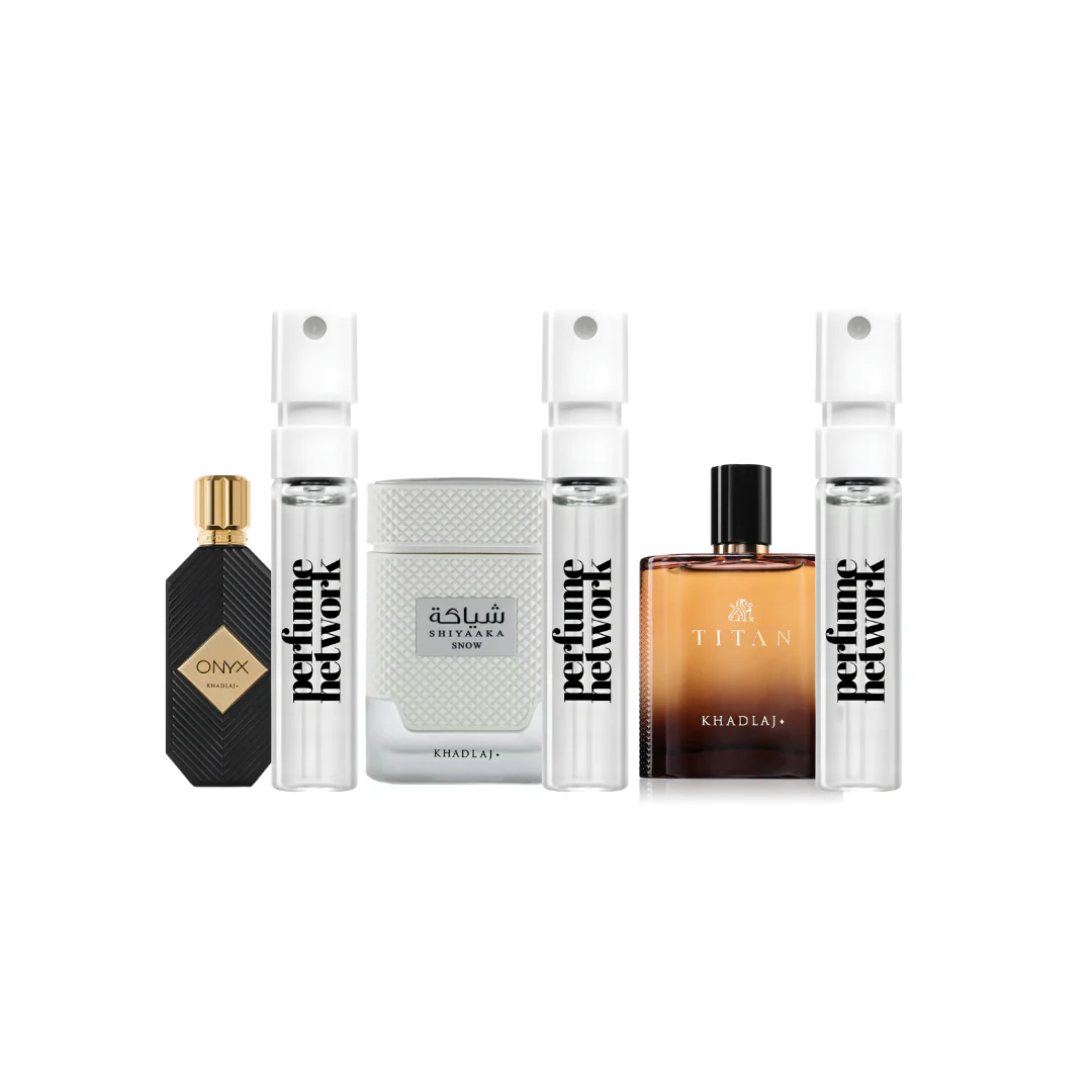 Khadlaj New Sampling Set ( Onyx Gold, Shiyaaka Snow, Titan)