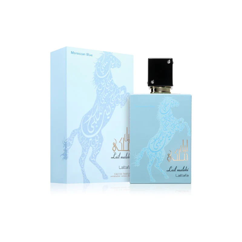 Lattafa Lail Maleki Moroccan Blue Eau de Parfum for Men - Image 2