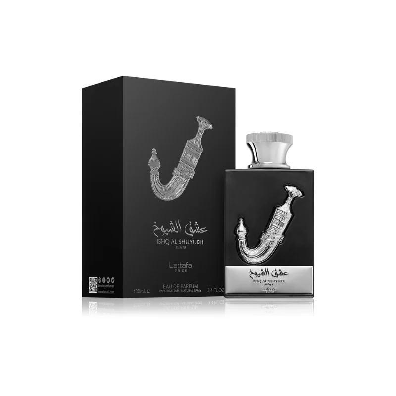 Lattafa Pride Ishq Al Shuyukh Silver Eau de Parfum for Men - Image 2